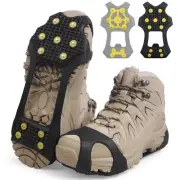 Ice Cleats Snow Traction Crampons for Shoes and Boots,11-Stud Ice Cleats Walk...