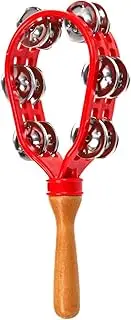 Tambourines for Adults - Hand Held Jingles Musical Instrument | Drum with Jingle Bells | Musical Instruments for Adults | Educational Percussion Music Instrument Tambourines for Beginners