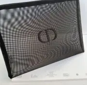 Christian Dior Novelty pouch CD logo black mesh case purse NEW limited clutch JP