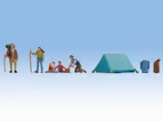 N15876 Noch OO/HO Gauge Camping (4) Figure Set