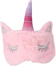 HONMEET Unicorn Design Comfortable Eye Cover Blackout Eye Mask for Sleeping Blindfold for Women for Light Sensitivity Pink