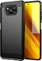 Xiaomi Mi Poco X3 Cover Brushed TPU Case - Black - AU SELLER - Free Shipping