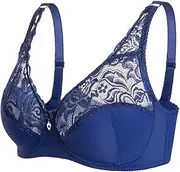 [Generic] Women Bras Plus Size Front Close Bralette Lace Bralettes for Women with Straps and Removable Pads Style Sports Bra