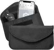 2 Pack Faraday Bags, Signal Blocking Pouch for Key Fob Cell Phone, RFID Anti-Tracking Anti-Hacking Privacy Protectors, Signal Shielding Wallet Cage, Universal Car Accessories