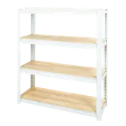 Pinnacle 1045 x 900 x 310mm White 4 Tier Shelving Unit