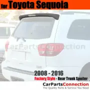 Painted Trunk Spoiler with Brake Lamp For 08-16 Toyota Sequoia 040 SUPER WHITE