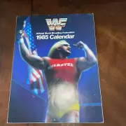 RARE Official WWF 1985 Calendar Hulk Hogan Cover Vintage WWE AEW WCW Wrestling