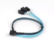 Mini SAS SFF-8643 Target to 4 SATA 7pin Host Hard Disk Data Server Raid Cable