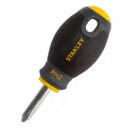 Stanley FatMax Stubby Phillips Screwdriver PH2 x 30mm Soft Grip Handle 0-65-407