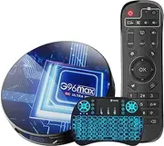 Android 11.0 TV Box 4GB 128GB Smart TV Box S905X4 Quadcore Ultra HD 8K 4K HDR WiFi 2.4G+5G BT4.0 H.265 Android Media Player with Backlit Mini Wireless Keyboard,4gb+32gb