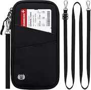 [BKNOOU] Passport Holder Family Rfid Blocking Travel Document Organizer,Travel Passport Wallet Multiple Passport Holder for Traveling,Family passport holder for 2 4 5,Passport Organizer for Men Women