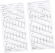 Milisten Golf Game Scorecard Set 12pc Scorecard for Use Competition Supplies Sports Exam Accessory