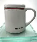 Hearth Hand Magnolia Coffee Mug Holiday MERRY 16 Oz Stoneware Target 2021 B8