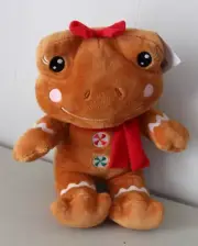 Build A Bear GingerbreadRed Bow Frog Plush
