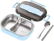 Lunch Container - Stainless Steel Sealed Launch Box, Durabble Insulated Lunch Box | Leak Proof Food Storage Container, Portable Lunch Carrying Box, BPA Fre Lunch Storage for Meals, Salads and Snacks