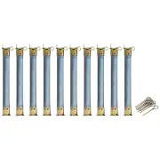 Metal Internal Flex Frames, 10Pcs 150mm Hinges Spring Clip Hook (Bronze)