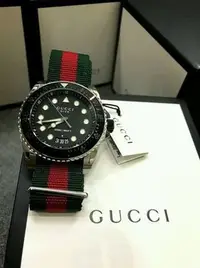 在飛比找Yahoo!奇摩拍賣優惠-全新正品 GUCCI DIVE YA136209 45MM 