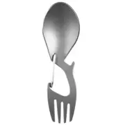 3 In 1 Camping Picnic Titanium Spoon Tableware Titanium Fork Ultralight8935