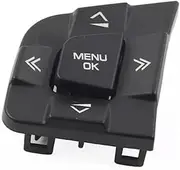 LUMIXE Car Cruise Control Button, for Jaguar, for XE, for XF 2015 2016 2017 2018 2019 Multifunction Steering Wheel Cruise Control Switch Button LR095537 LR095540 Car Steering Wheel Switch Button(BLACK