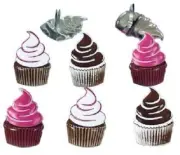 Cupcakes - Swirl Icing, Decorative Scrapbook Brads - Eyelet Outlet #69