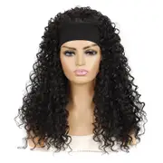 1b o Volume Hairband Wig Headgear - Sleek Black