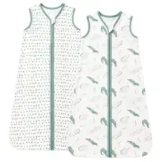 Baby Sleep Sack 6-12 Months 100% Cotton, Baby Boy Wearable Blanket 2-Way Zipp...