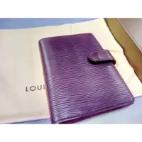 在飛比找蝦皮購物優惠-二手 Louis Vuitton LV 六孔 EPI  深紫