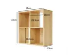 4 Cube Unit Home Decor Storage Shelf Bookcase Cupboard Orgainsation Oak Look