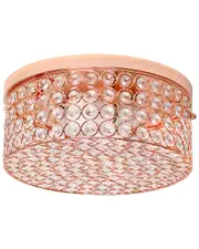Lalia Home Glam 2 Light 12 Inch Round Flush Mount