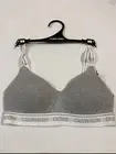 Calvin Klein CK ONE GRAY LIGHTLY LINED BRALETTE BRA XSMALL $38