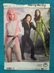 Simplicity 8670 H5 Cosplay Jumpsuit Costumes Sewing Pattern Uncut Sz 6-14