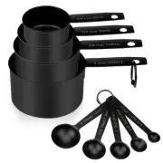 Measuring Cups and Spoons Set of 9, Stainless Steel Measuring cup for Cooking...