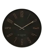[One Six Eight London] Barcelona Silent Wall Clock 60cm in Charcoal