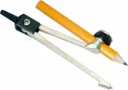 Helix Metal Compass with Pencil - Durable Nylon/A Geometry Tool