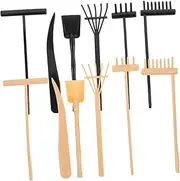 Milisten 1Set Zen Garden Tools with Rakes Compact and Sand Tray Accessories for Meditation Relaxation and Creative Patterns for Friends