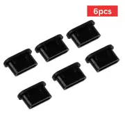 6pcs USB Silicon Type C Dust Protector Plug for Earphone and Charging