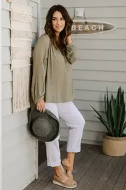 The V Neck Textured Top--BIRDK-1196