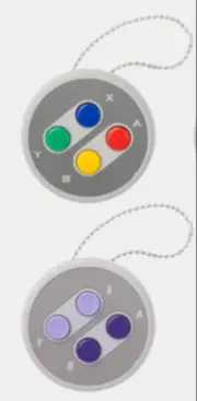 Nintendo Controller Button Collection Vol.2 Keychain Super Famicom SNES Set of 2