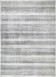 Kalahari Shadows Silver & Grey Washable Rug