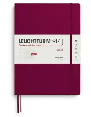[LEUCHTTURM1917] Weekly Planner Notebook Master A4+ 2026 in Port Red