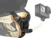Action Pro Motorcycle Helmet Chin Strap Mount for GoPro Hero, DJI, And More