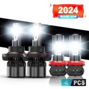 For Ford Flex 2009-2019 White LED Headlight Hi-Lo Beam + Fog Light 4 Bulbs Combo (for: Ford)