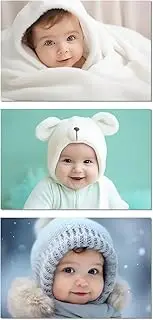 JABSY Set of 3 Cute baby Poster | Poster for Pregnant Women | HD Baby Wall Poster for Room Decor, Multicolour, 12 x 18 Inch
