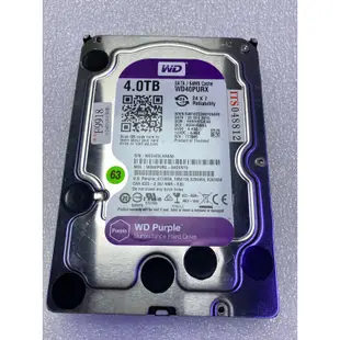 含稅價 WD 3.5吋 4TB SATA3 WD40PURX (C5/警告) 售出不保固 不退貨 63號