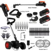 Cordless Grass Trimmer Lawn Grass Brush Cutter Blade Whipper Snipper Garden