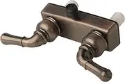 Laguna Brass 3220BZ RV/Motorhome Two Handle Non-Metallic Shower Diverter Valve, Brushed Bronze Finish