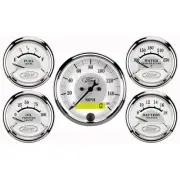 AutoMeter 880087 Masterpiece Silver Fits Ford Five Gauge Set