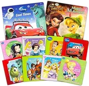 Disney Board Book Set - Bundle of 10 Mini Travel Books Featuring Disney Princess, Cars, Toy Story, Tinkerbell, and More | Assorted Young Reader Pack
