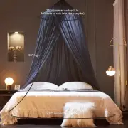 Bed Canopy Net for Twin Full Queen King Dome Mosquito Netting – Black