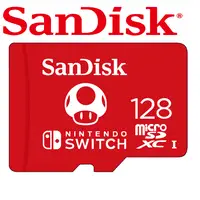 在飛比找PChome24h購物優惠-SanDisk Nintendo Switch專用 U3 1